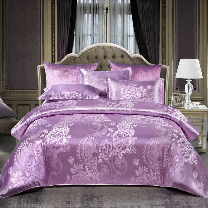 Juego de ropa de cama de satén de lujo - RoyalDream