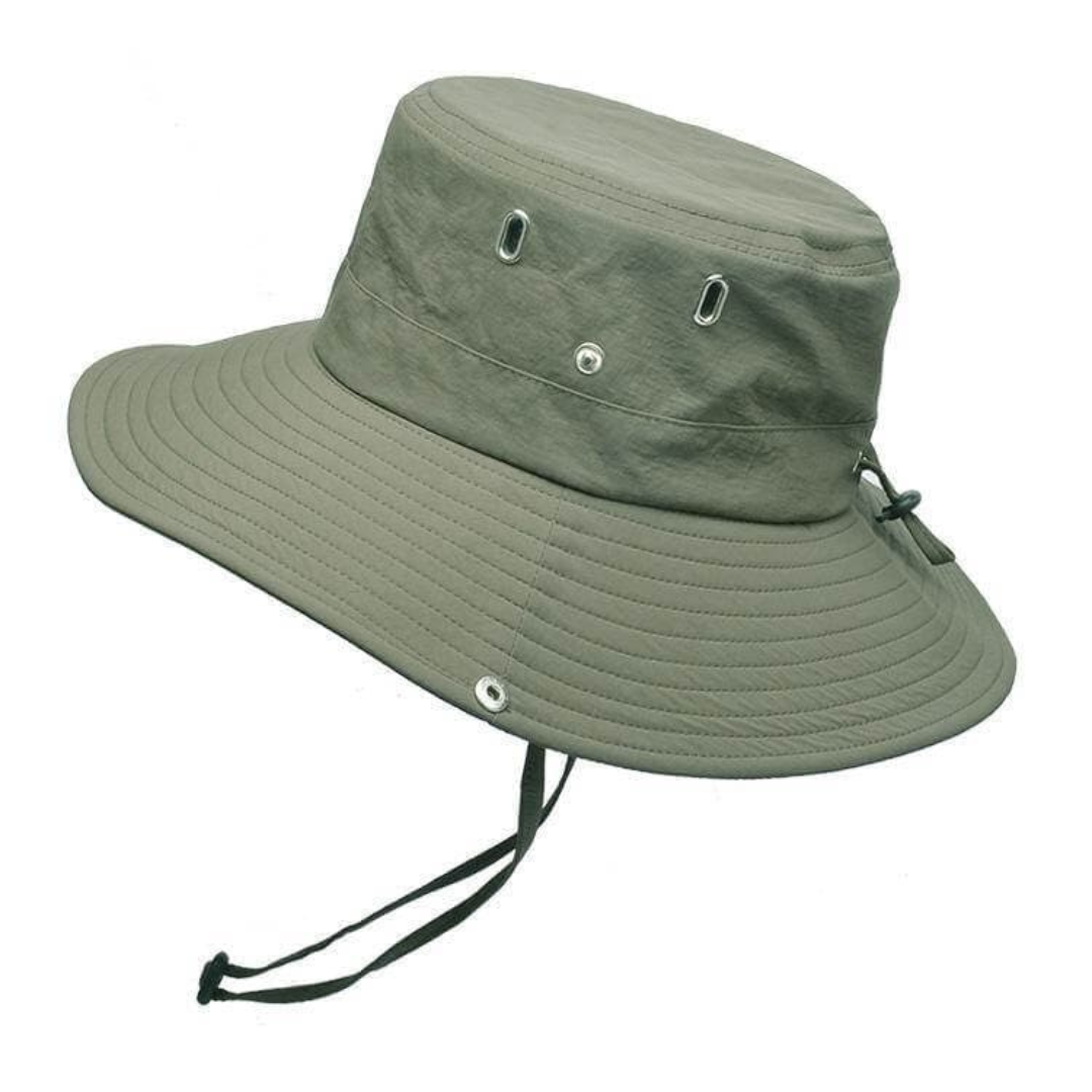Vandafvisende outdoor-bucket hat med UV-beskyttelse – ShieldFlex Pro