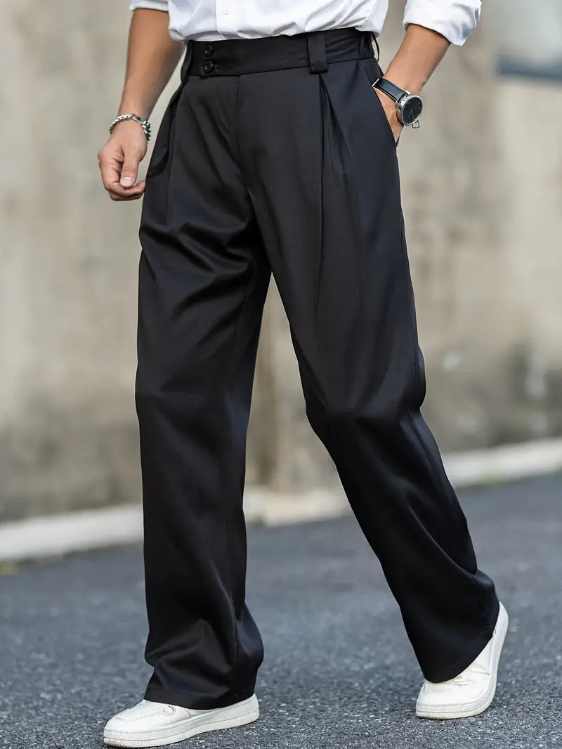 Loosely cut pants with pleats – Matteo