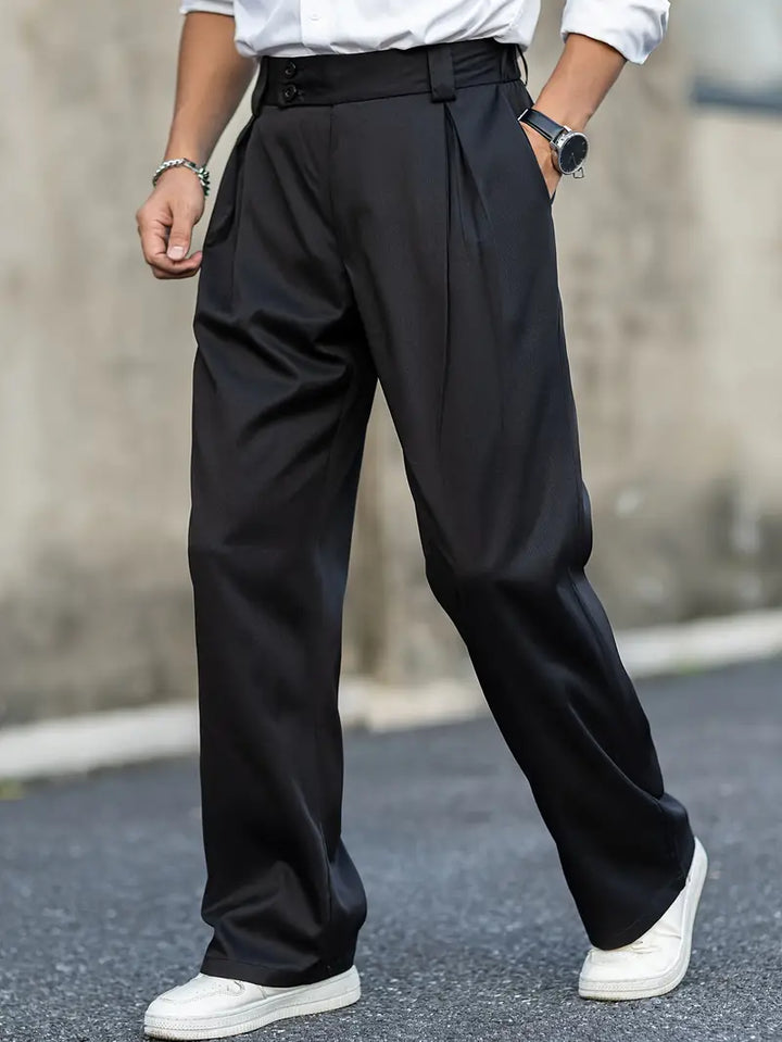 Loosely cut pants with pleats – Matteo