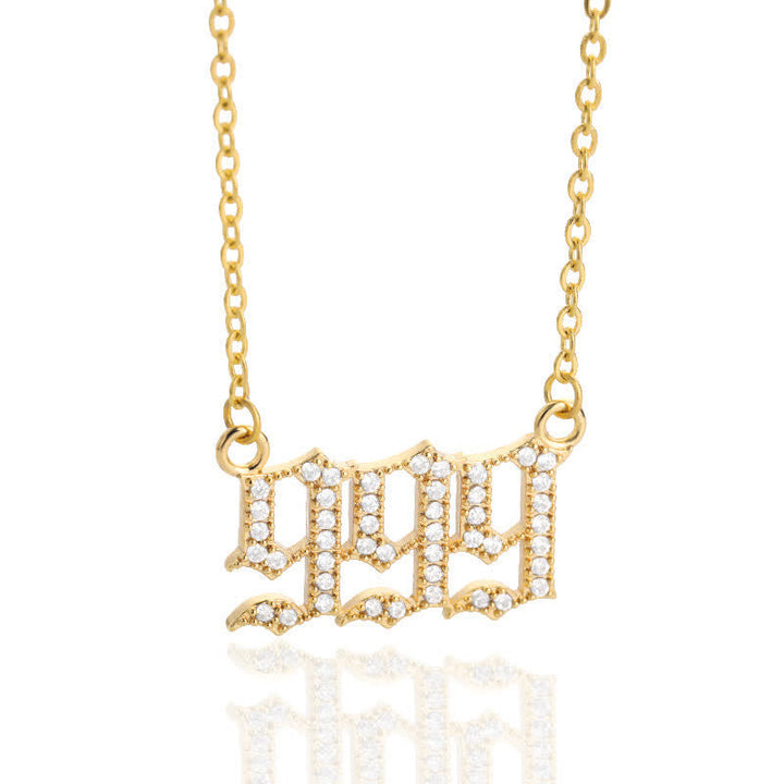 Zirconia Angel Numbers Necklace – Seraphina