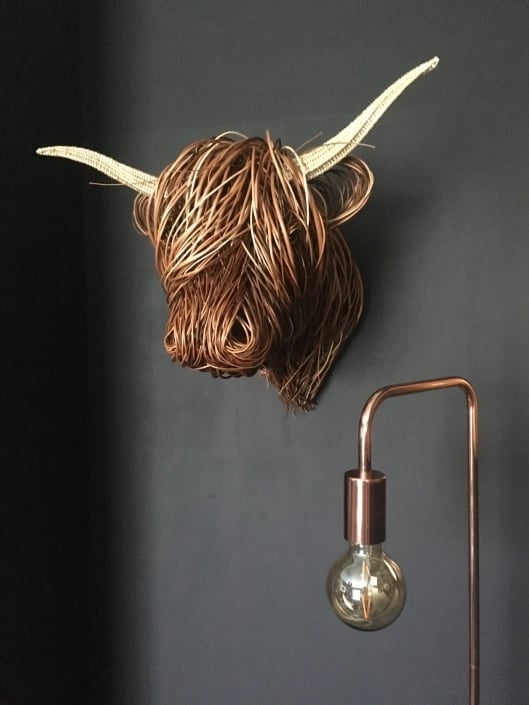 Escultura de pared de vaca – Bowie