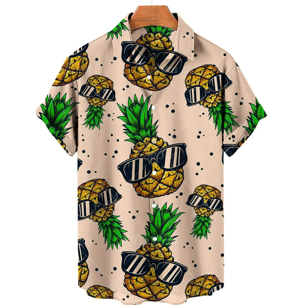 Camisa hawaiana tropical de manga corta – Mateo