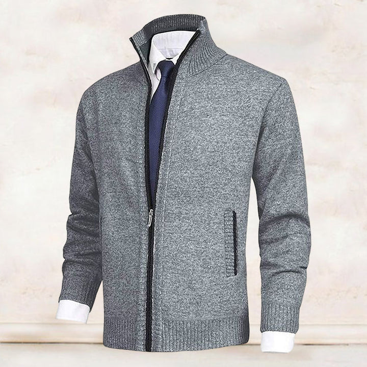 Knitted Vest with Zipper for Men - Theo