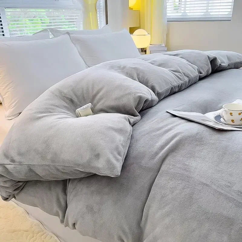 Tykkere flanell-fleece sengetrekk - CozyCover