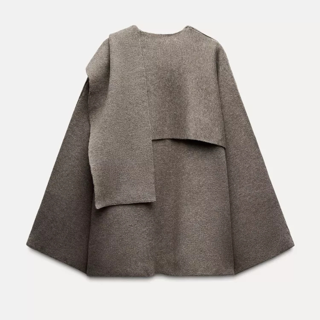 Stylish Women's Winter Poncho – Ella