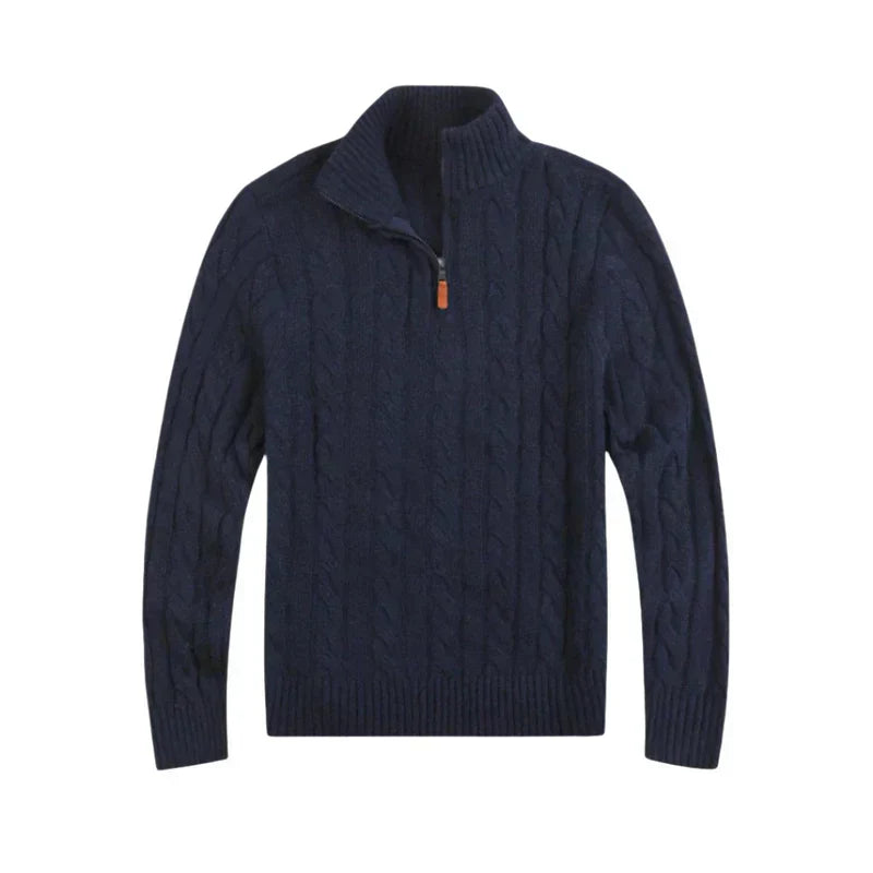 Classic Men's Cable Knit Sweater - Henry