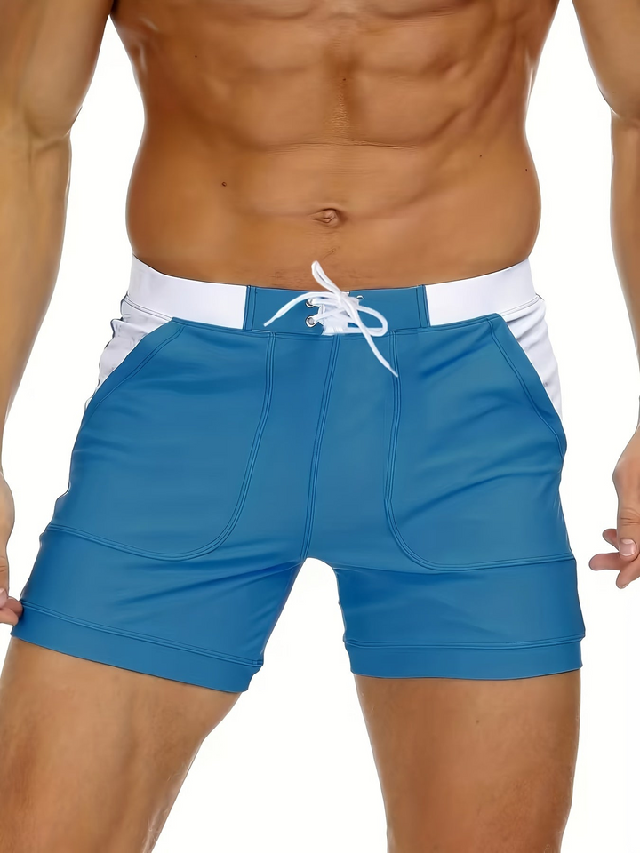 Quick-drying men's swim trunks with breathable design – Elias