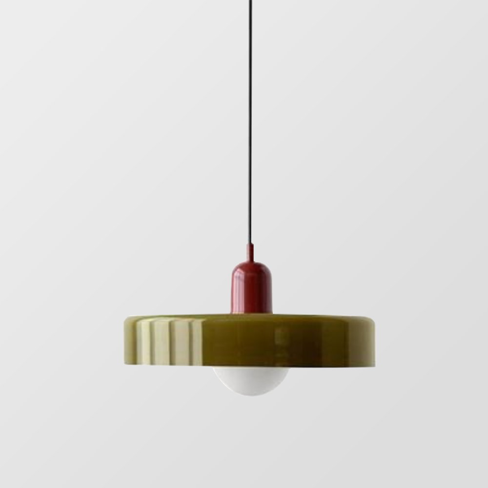 Colorful pendant lamp in Bauhaus style - StiloGlas