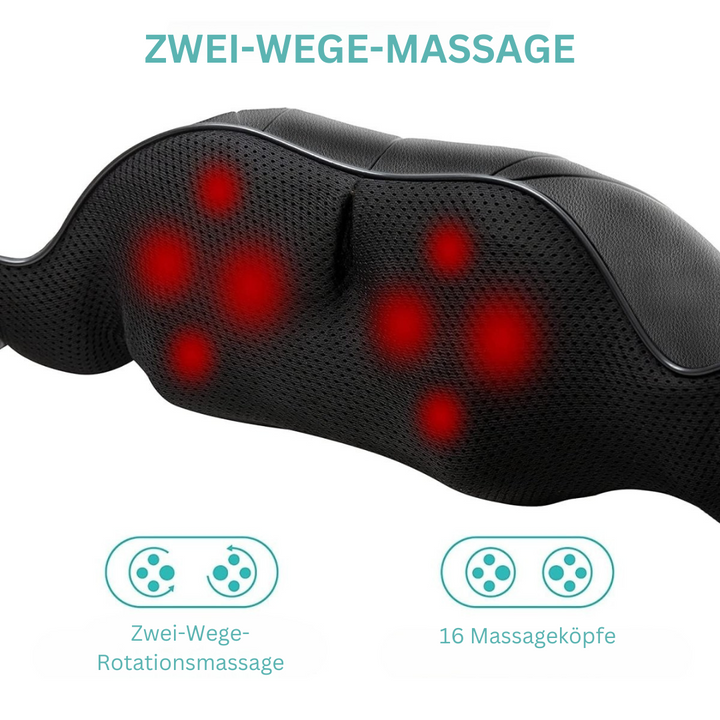 Shiatsu-massagepude med infrarød - FlowRelief