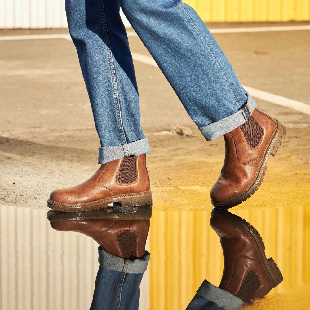 Botas de seguridad ortopédicas de cuero para hombre - Matthias