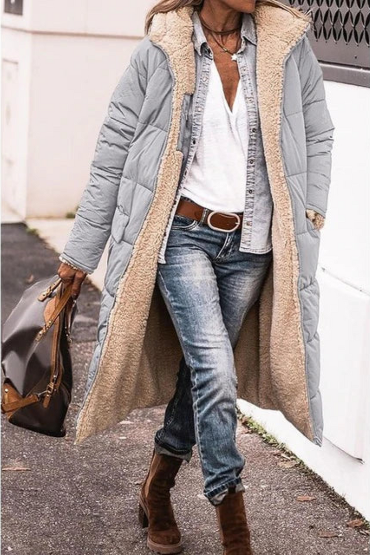 Chaqueta de invierno reversible para mujer a la moda – Sofía