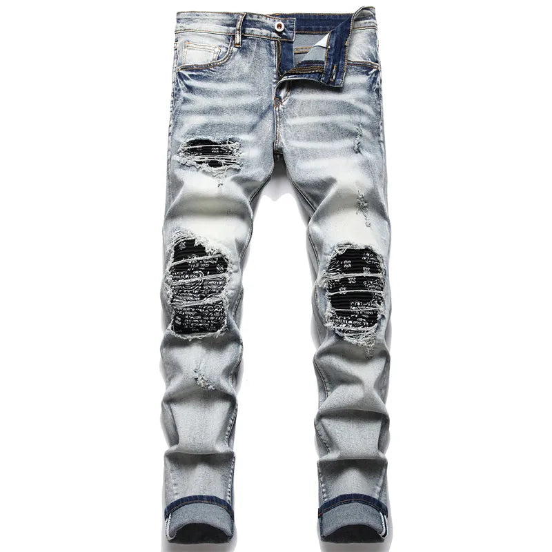 Vaqueros rasgados de moda para hombre - Jaxon