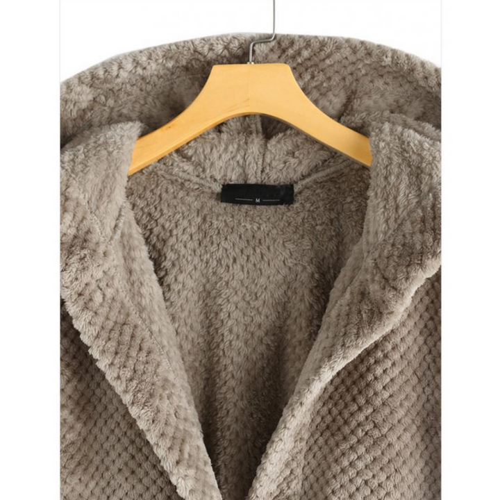Trendy fleecejakke med hætte og trendy snit - FleeceLux