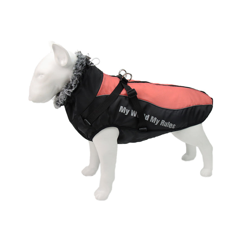 Reflektierende Hundejacke mit Geschirr - GlowPaw