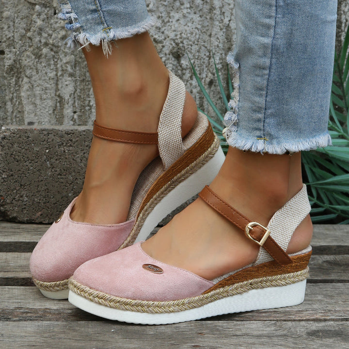 Orthopedic Fashionable Brown Espadrilles - Livia