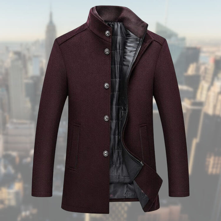 Men's coat with removable vest insert - Lucas