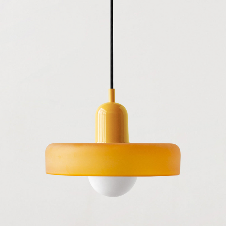 Colorful pendant lamp in Bauhaus style - StiloGlas