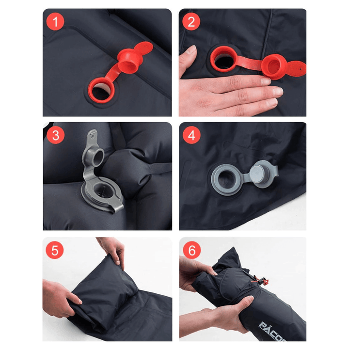 Ultralett vanntett liggeunderlag med integrert pumpe – AirRest