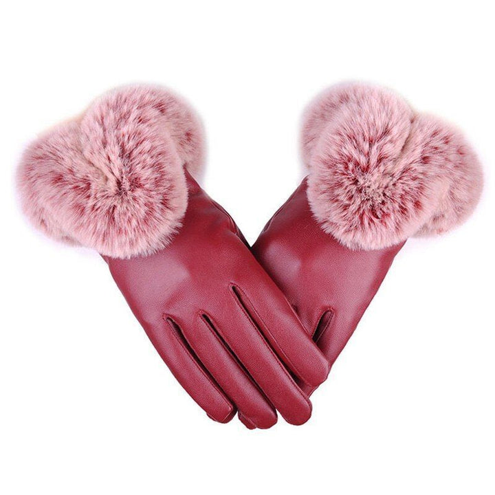Trendy PU-lærhansker - SilkGlide