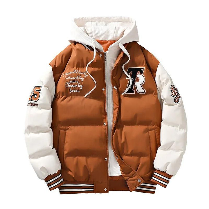 Sporty men's winter jacket with hood – Ragnar