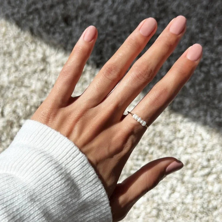 Classic Golden Pearl Ring – Sophie