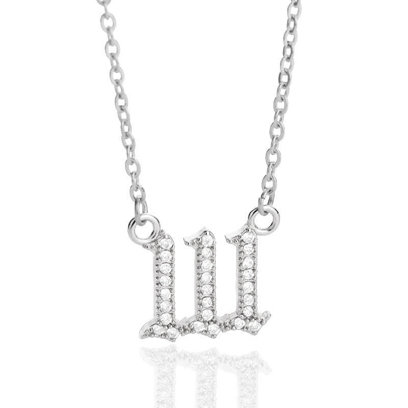 Zirconia Angel Numbers Necklace – Seraphina
