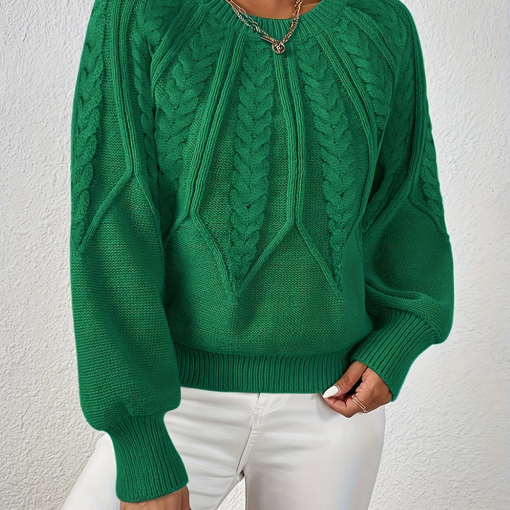 Damen Strickpullover mit Lanternärmeln – Sanna