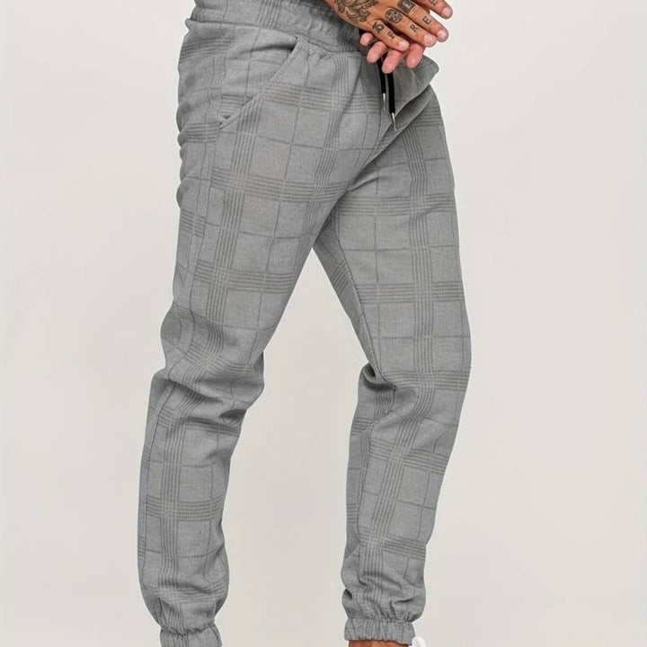 Pantalones deportivos de hombre a cuadros – Edición de otoño Elian