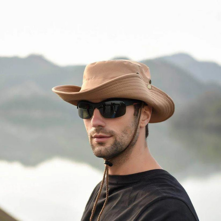 Vandafvisende outdoor-bucket hat med UV-beskyttelse – ShieldFlex Pro