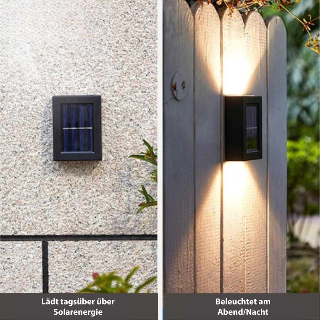 Luxe Wireless Solar LED Wall Lamps - SolarGlow