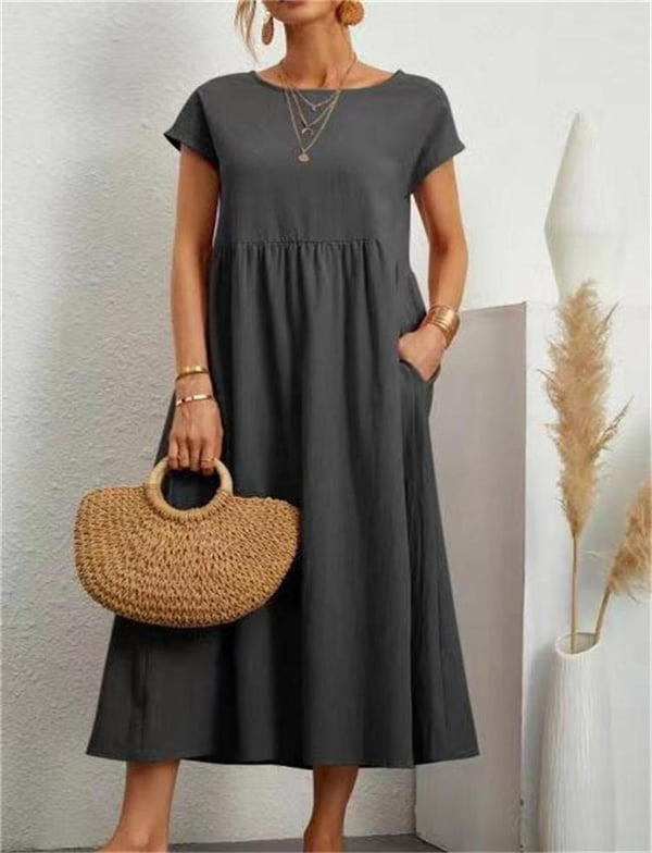Vestido de lino aireado – Elodie