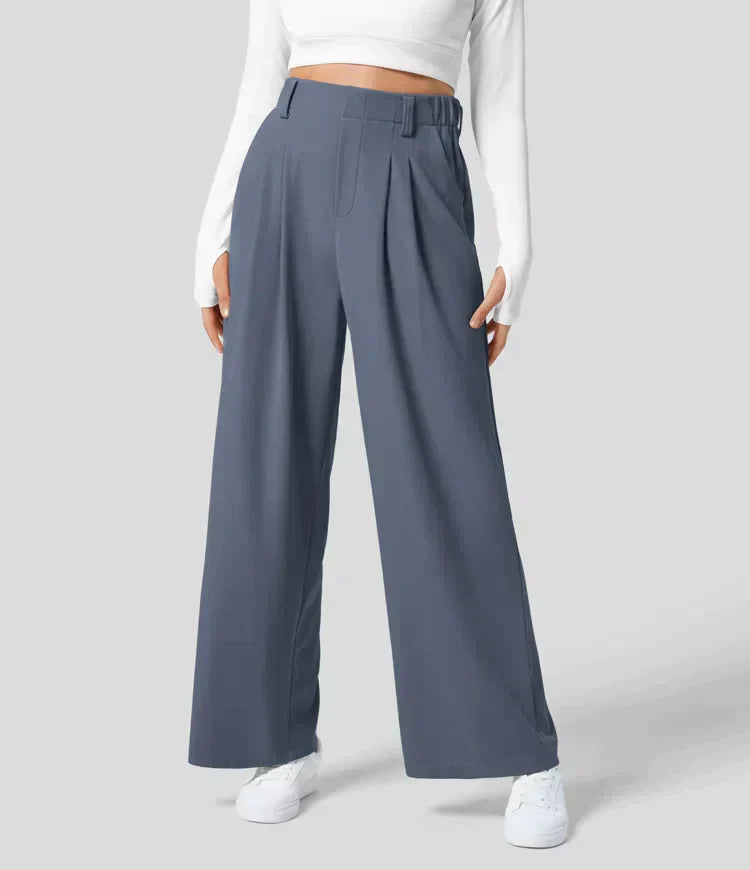 Comfortable women's pants with wide legs - Amara