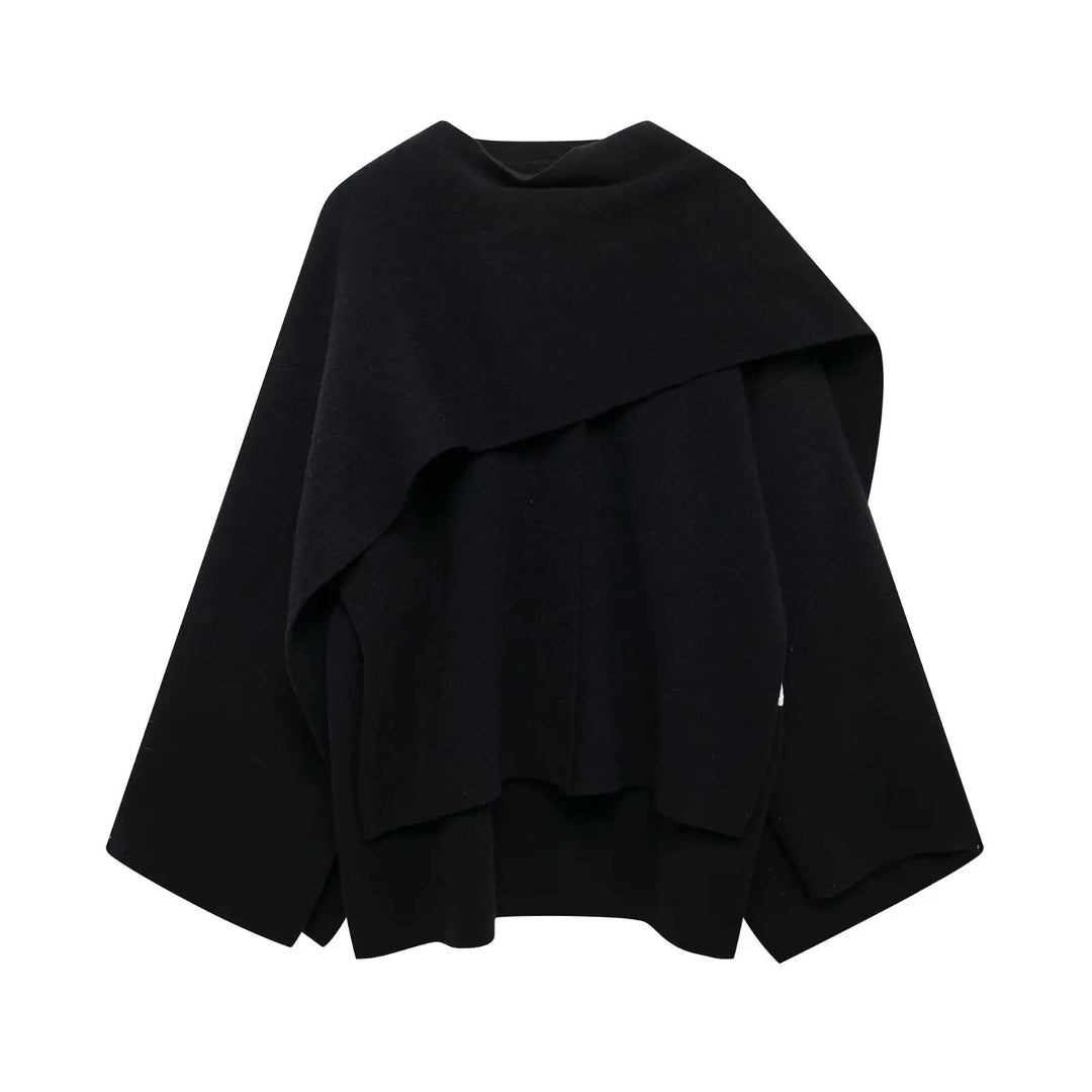 Stylish Women's Winter Poncho – Ella