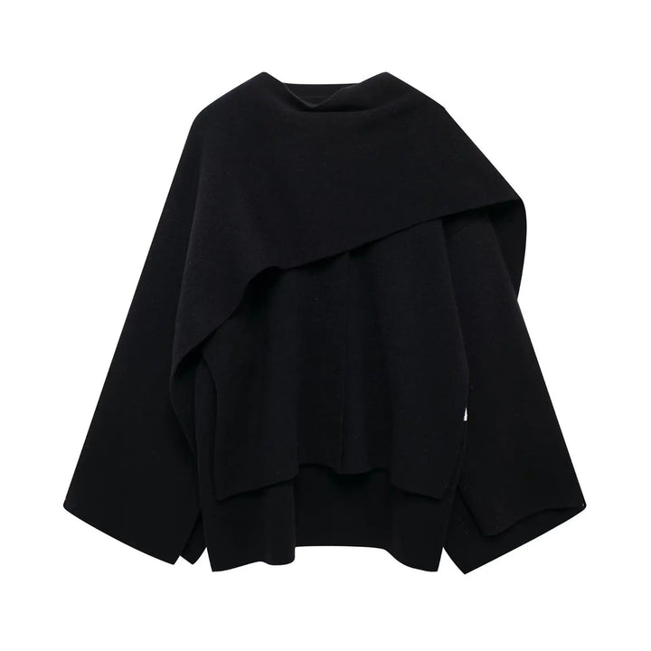 Stylish Women's Winter Poncho – Ella