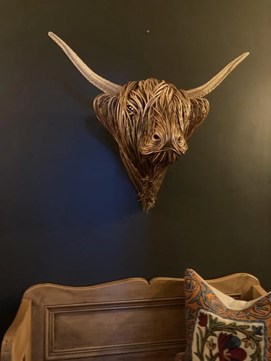 Escultura de pared de vaca – Bowie
