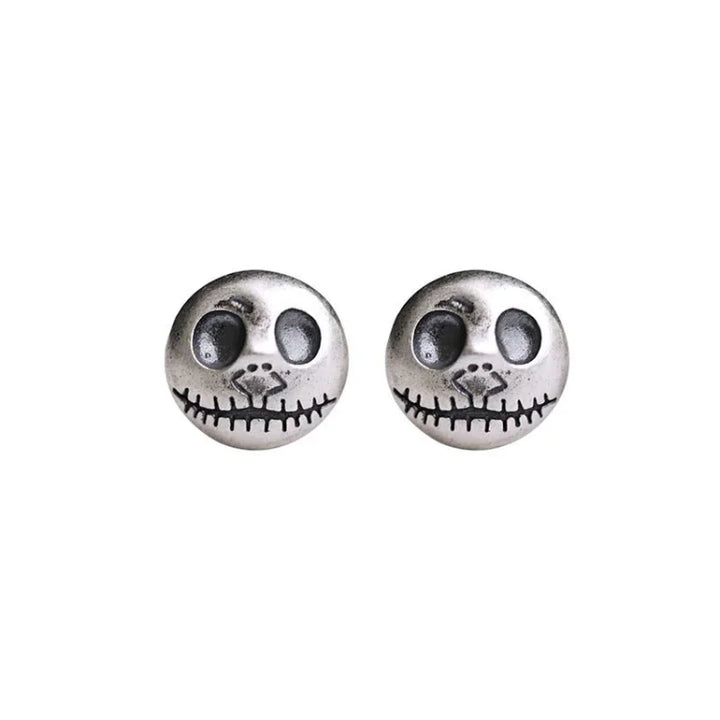 Handcrafted Pumpkin Prince Skull Earrings – Mara