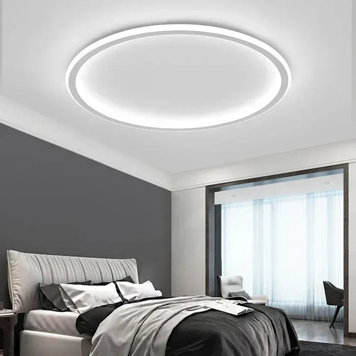 Scandinavian Round Ceiling Light - AuroraSphere