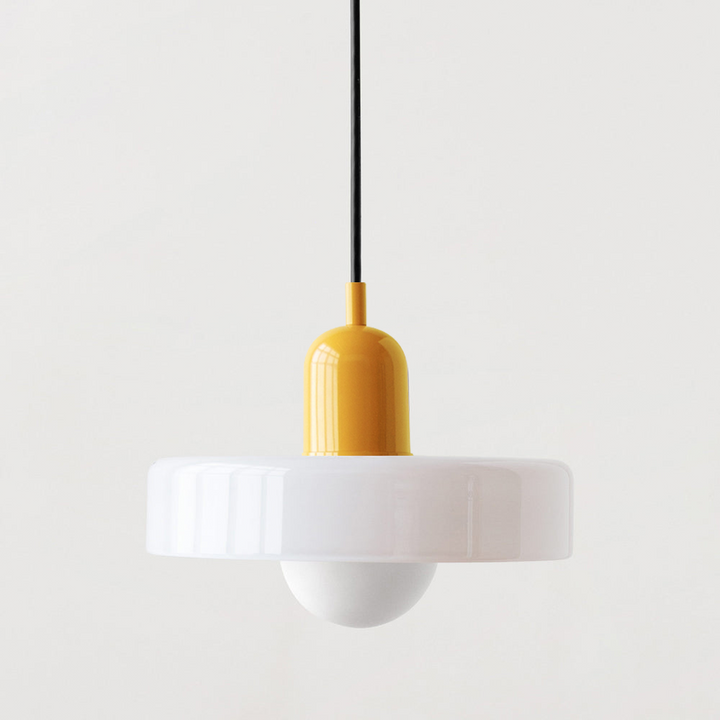 Colorful pendant lamp in Bauhaus style - StiloGlas