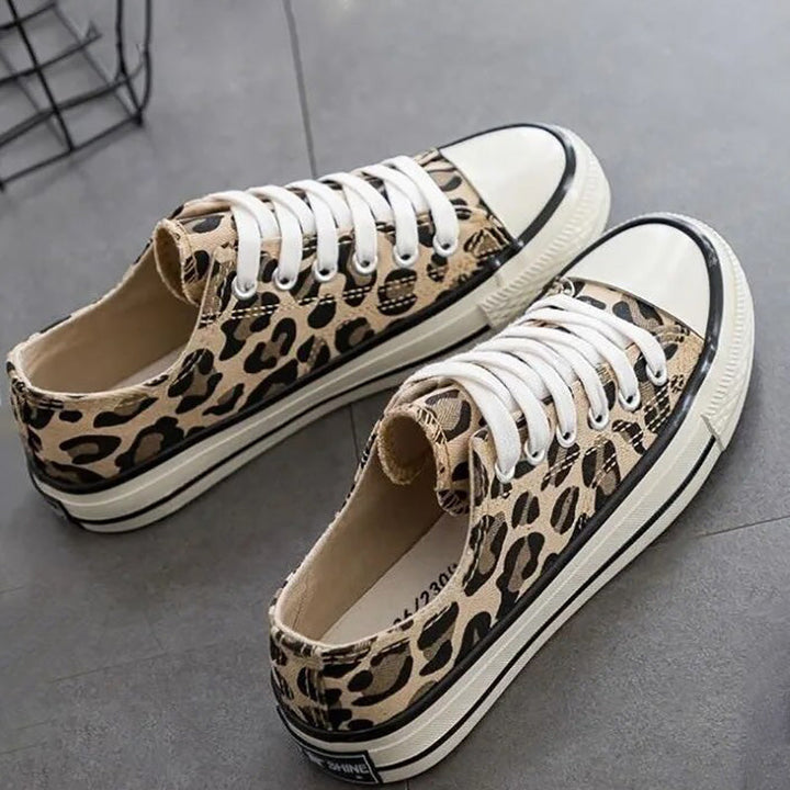 Stilfulde leoparddamesneakers – Savannah