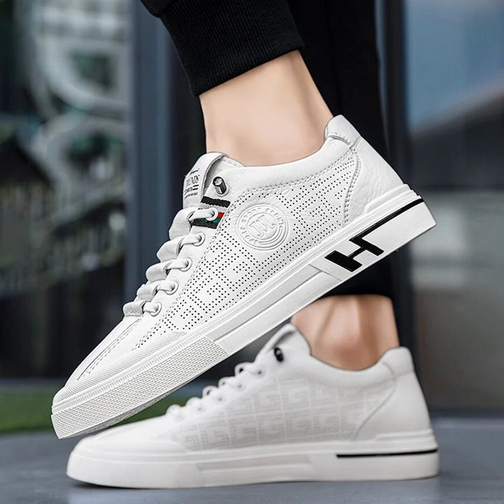 Men's Sneakers Made of Perforated Leather with Lightweight Construction – Ethan
