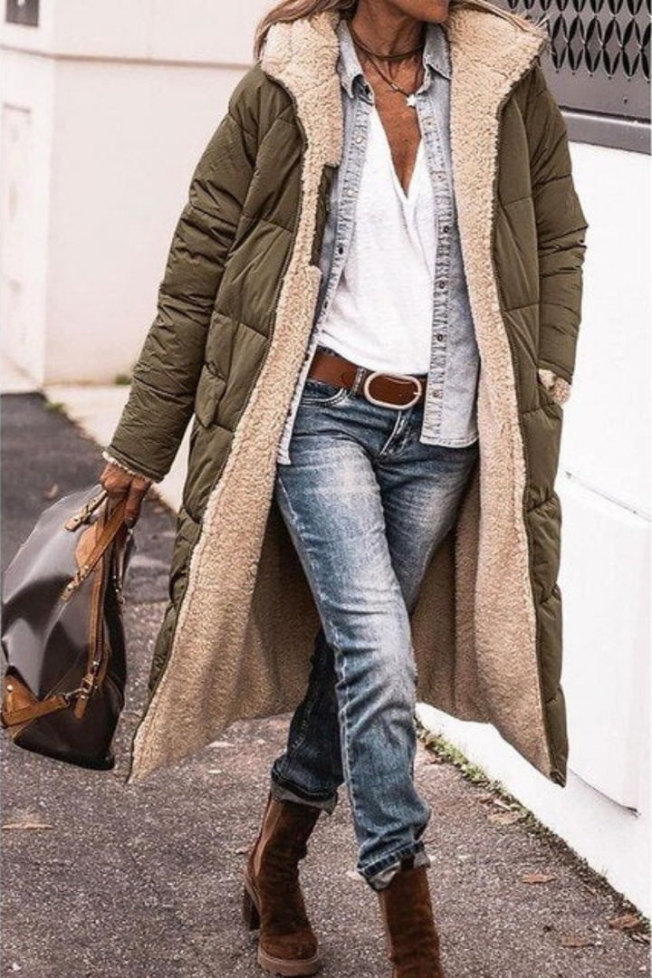 Chaqueta de invierno reversible para mujer a la moda – Sofía