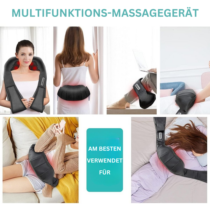 Shiatsu-massagepude med infrarød - FlowRelief