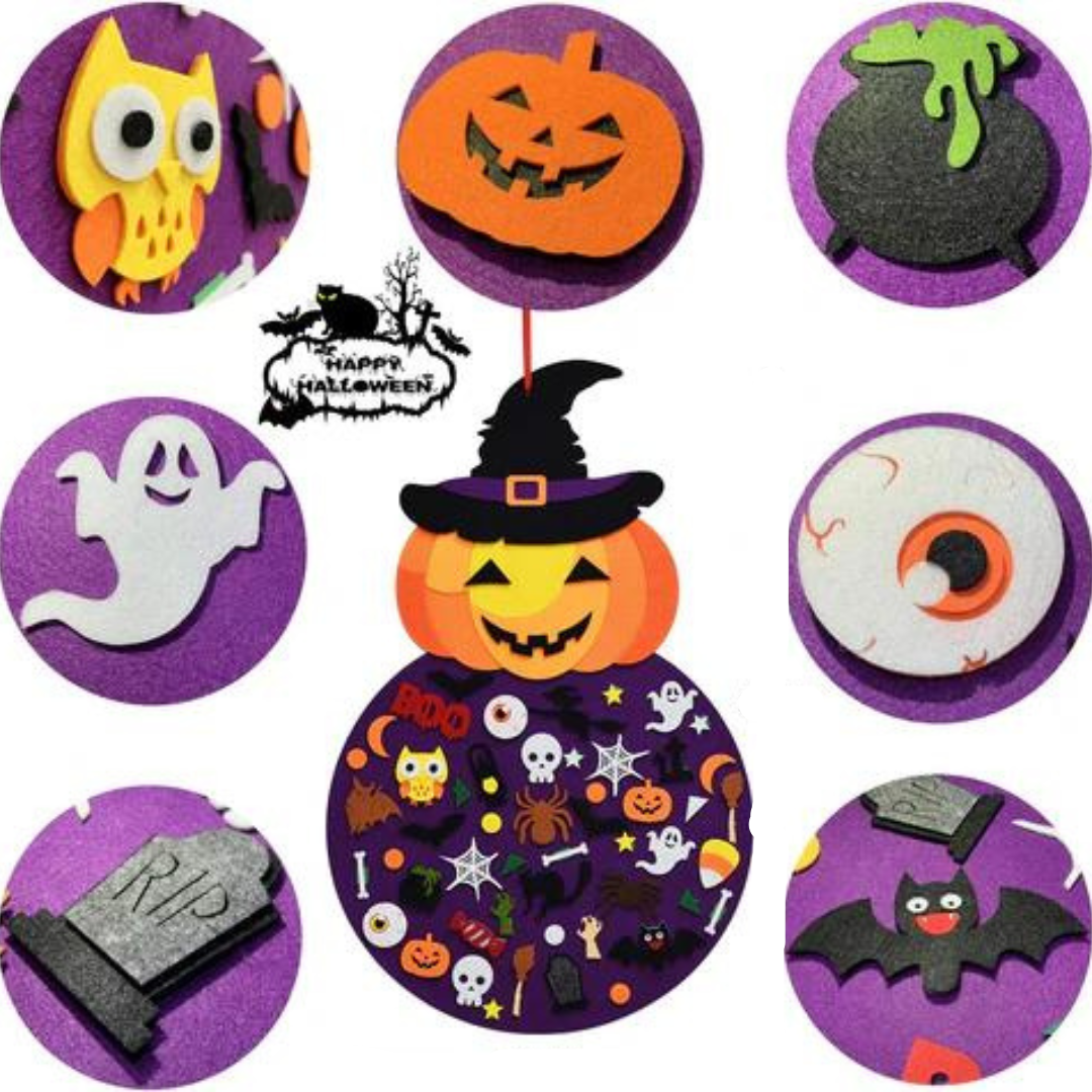 Halloween DIY filtbræt med græskar – SpookyBoard