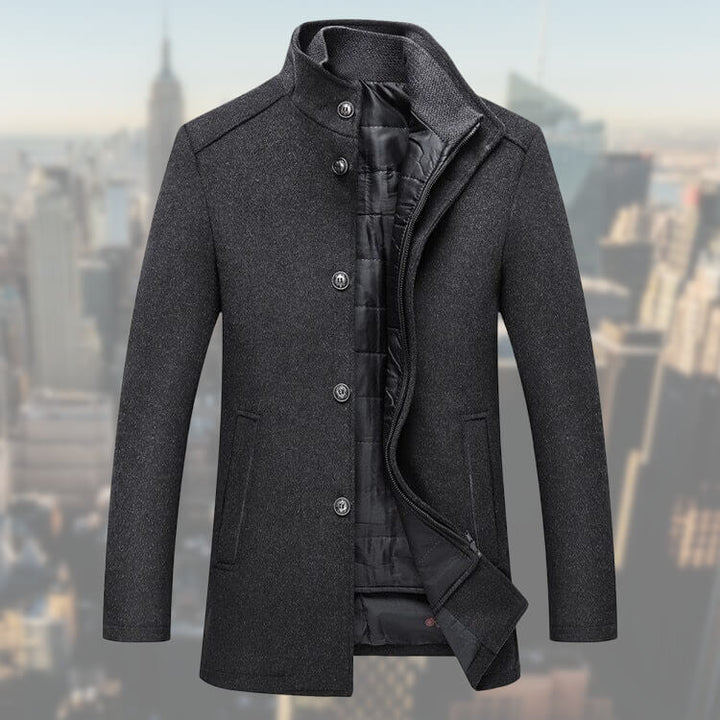 Men's coat with removable vest insert - Lucas