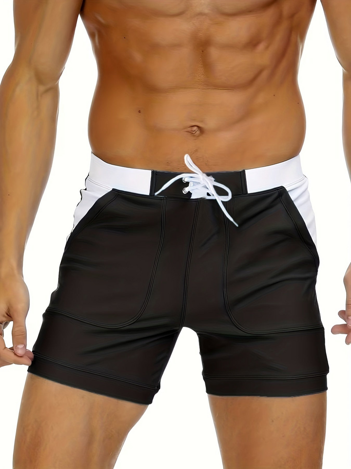 Quick-drying men's swim trunks with breathable design – Elias