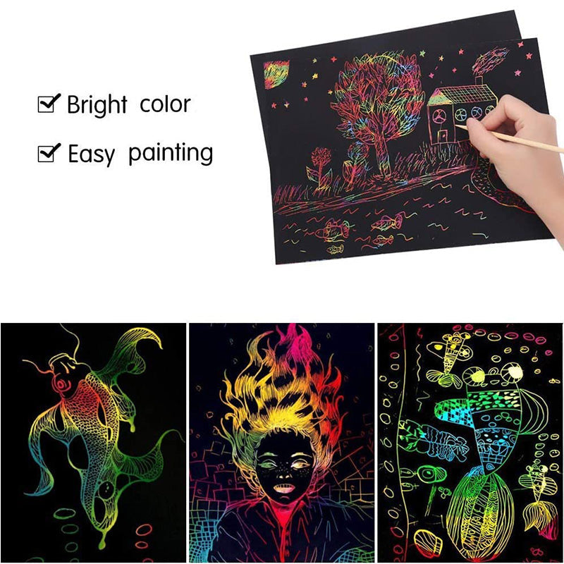 Scratch card set with magical rainbow colors – ColorBurst