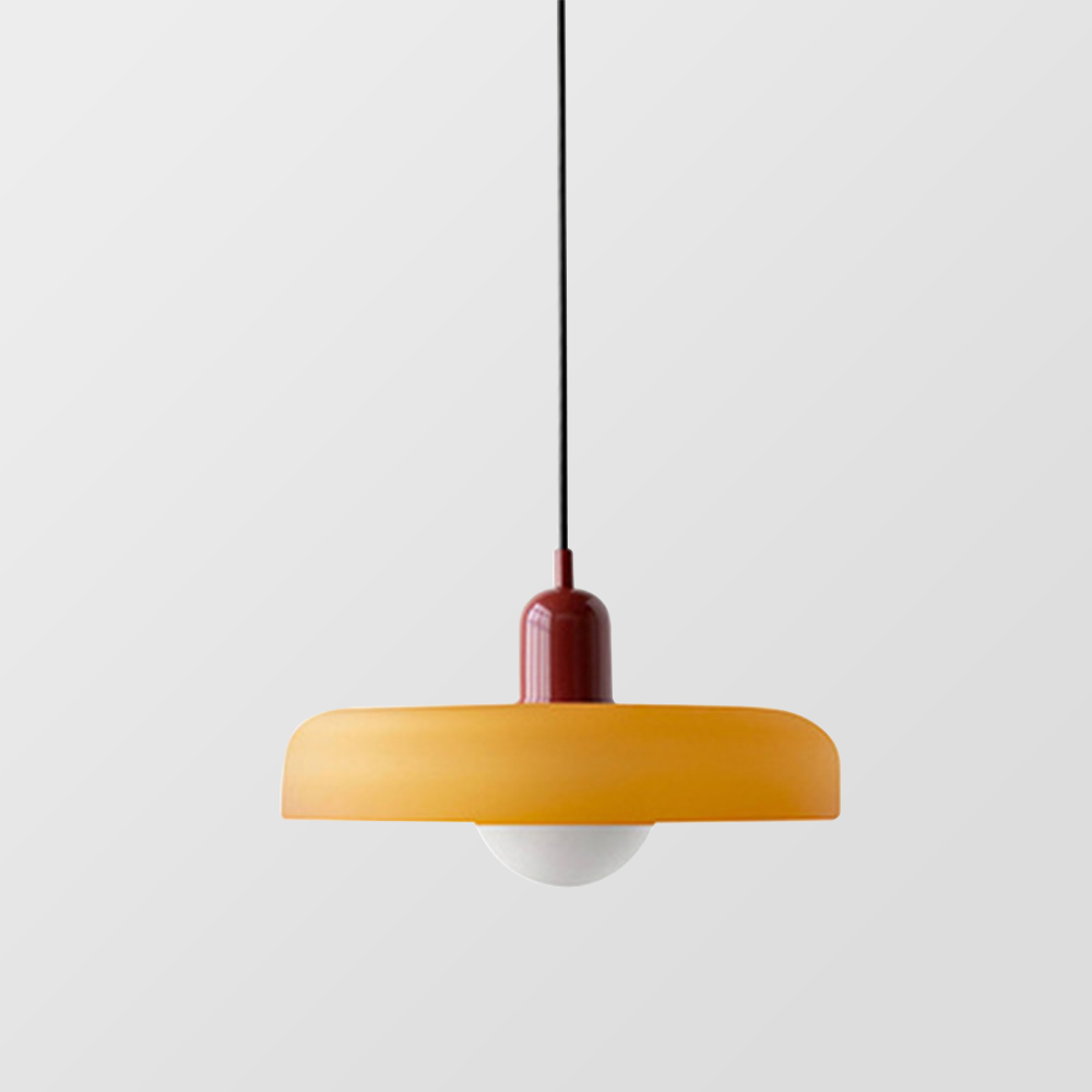 Colorful pendant lamp in Bauhaus style - StiloGlas