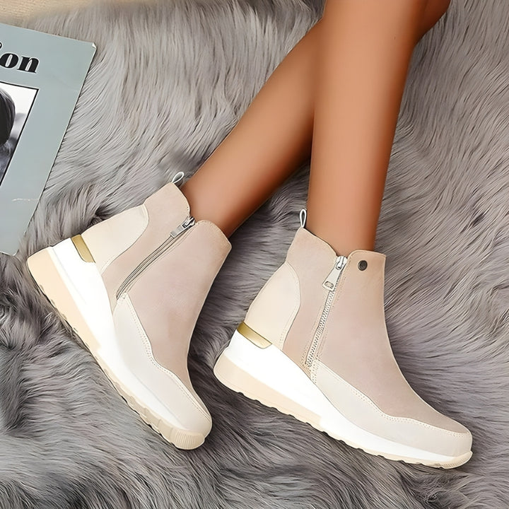 Orthopedic Leather Women's Ankle Boots - Emma