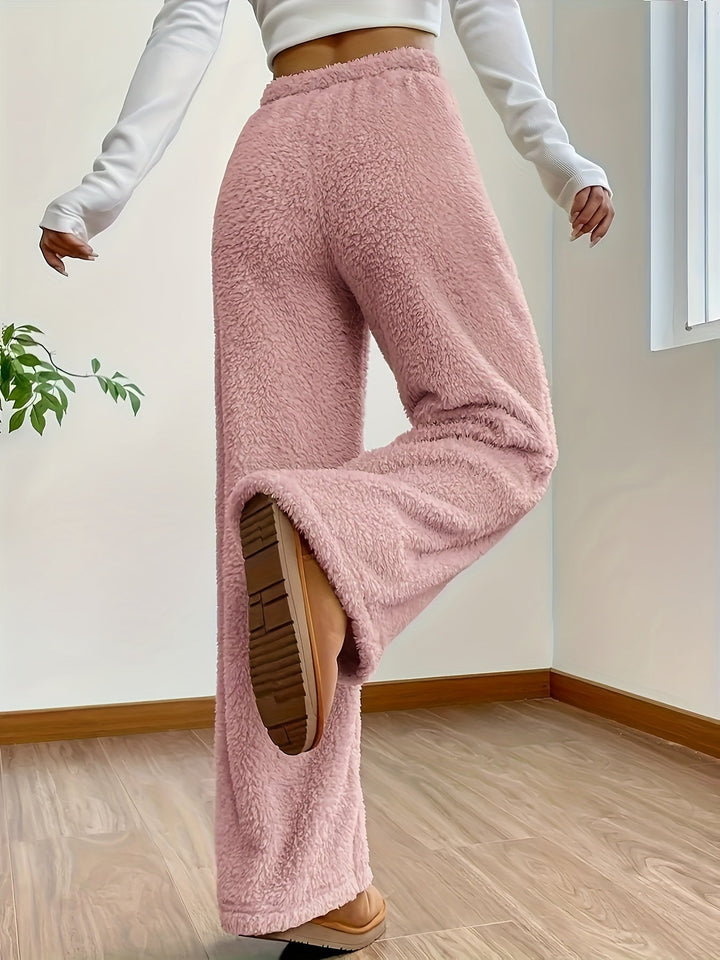 Pantalones de descanso suaves de Sherpa Teddy para mujer – Noémie